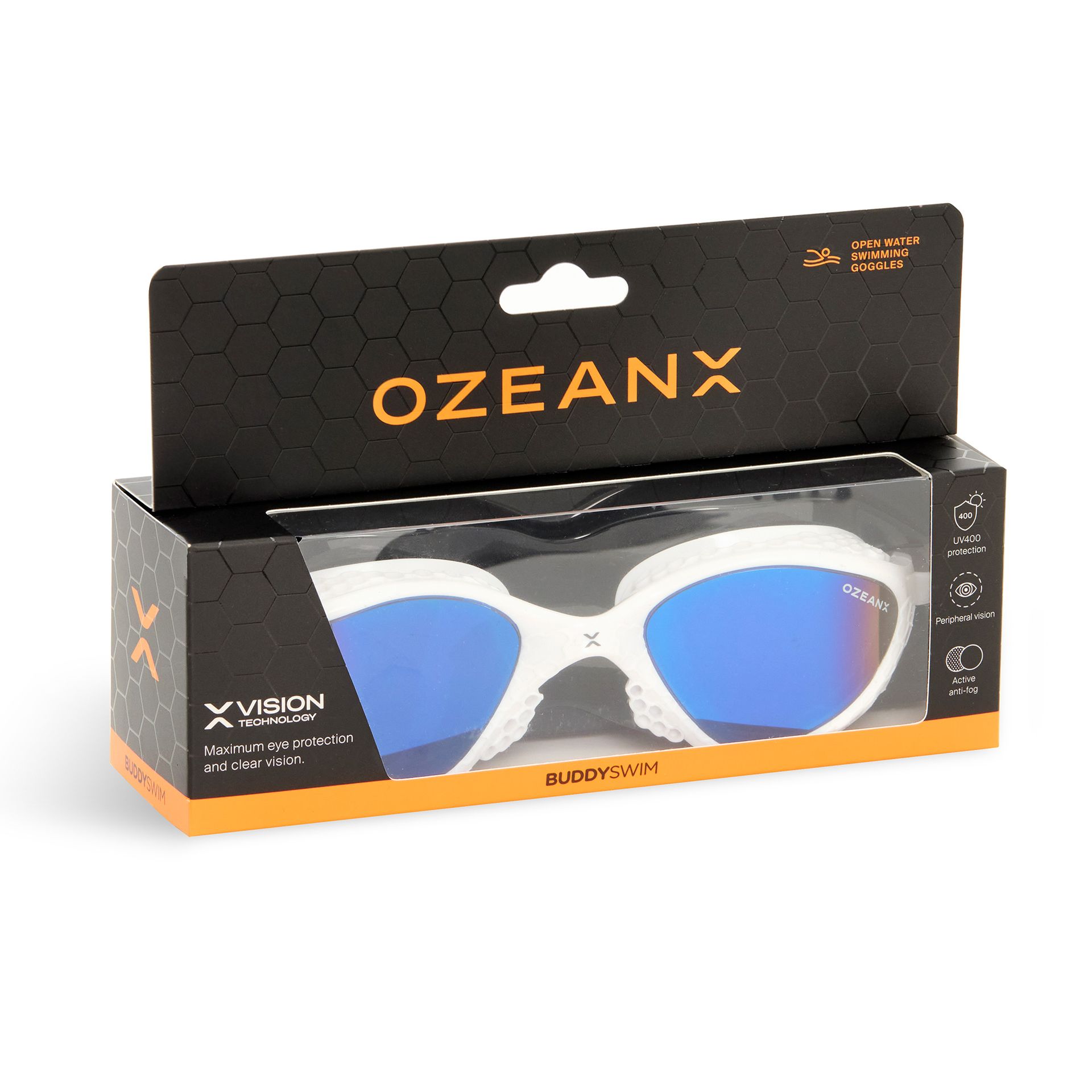 goggles para aguas abiertas, goggles OZEAN, Buddyswim, goggles para triatlón