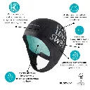 3_BL-40 Gorro de Neopreno 2.5mm BuddySwim con Tirantes, Aislante de Frío para Natación en Aguas Abiertas, Negro,Talla_S.webp