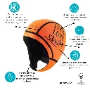 2_BL-43 Gorro de Neopreno 2.5mm BuddySwim con Tirantes, Aislante de Frío para Natación en Aguas Abiertas, Naranja, Talla_S.webp