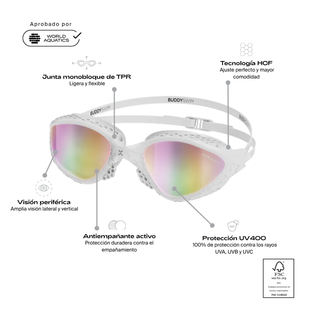 [BL-58] Gafas Buddyswim OzeanX White Iridium Mirror (3).webp