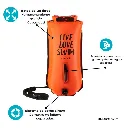 3_BL-11 Boya de Natación 28L BuddySwim con Gorra de Silicona Impermeable para Entrenamiento y Seguridad, Naranja.webp