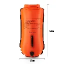2_BL-11 Boya de Natación 28L BuddySwim con Gorra de Silicona Impermeable para Entrenamiento y Seguridad, Naranja.webp