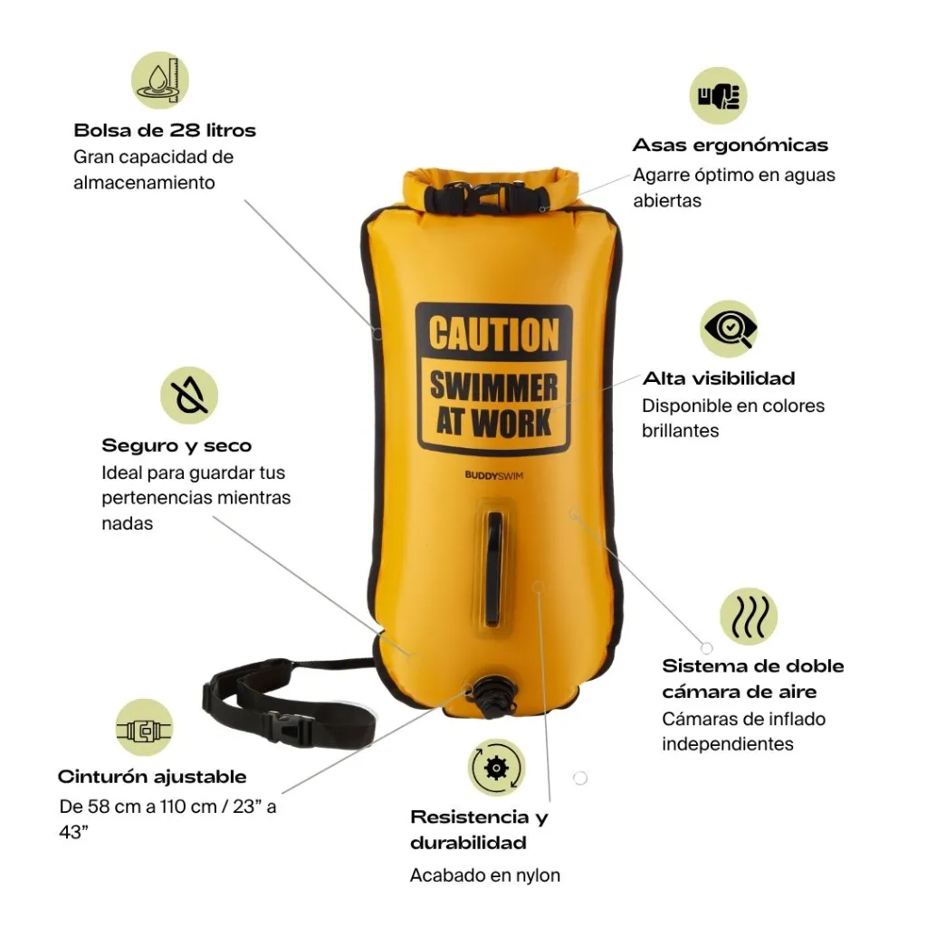 BL-64 Buddyswim - sitios- Boya Drybag Buddyswim CSW 28lt, Amarillo (1080 x 1080 px) (2).webp