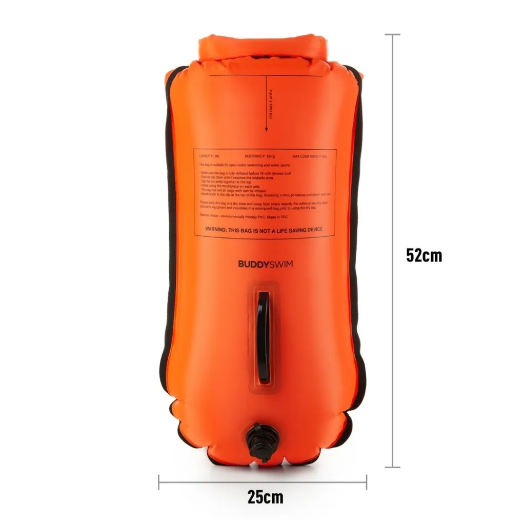 Copia de 2_BL-10 Boya de Natación 28L BuddySwim con Gorra de Silicona Impermeable para Entrenamiento y Seguridad, Naranja.webp