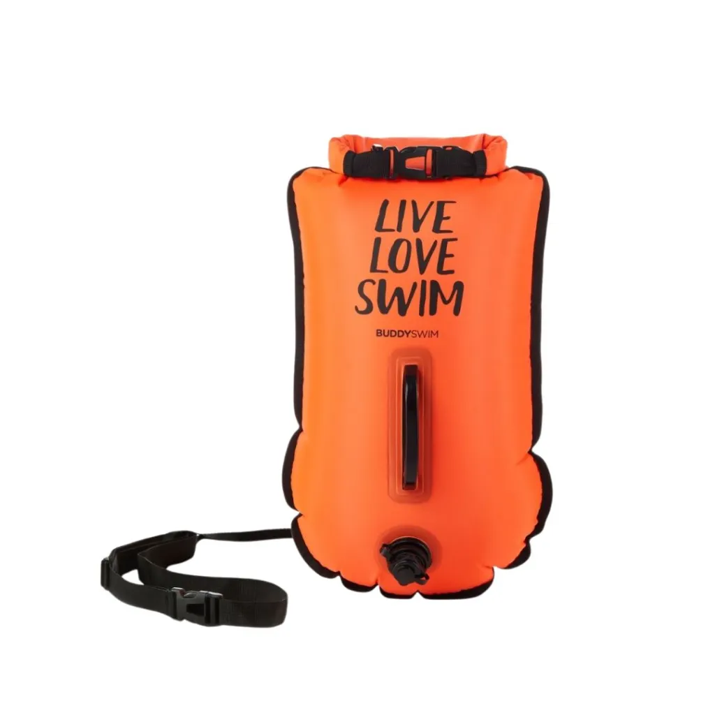 Copia de 2_BL-14 Boya de Seguridad Impermeable con gorra de silicona 20L BuddySwim para Natación y Almacenamiento con gorra silicona Naranja.webp