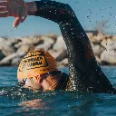 4_BL-25 Gorro de Natación Unisex de Silicona BuddySwim Profesional para Competencia y Entrenamiento Naranja.webp