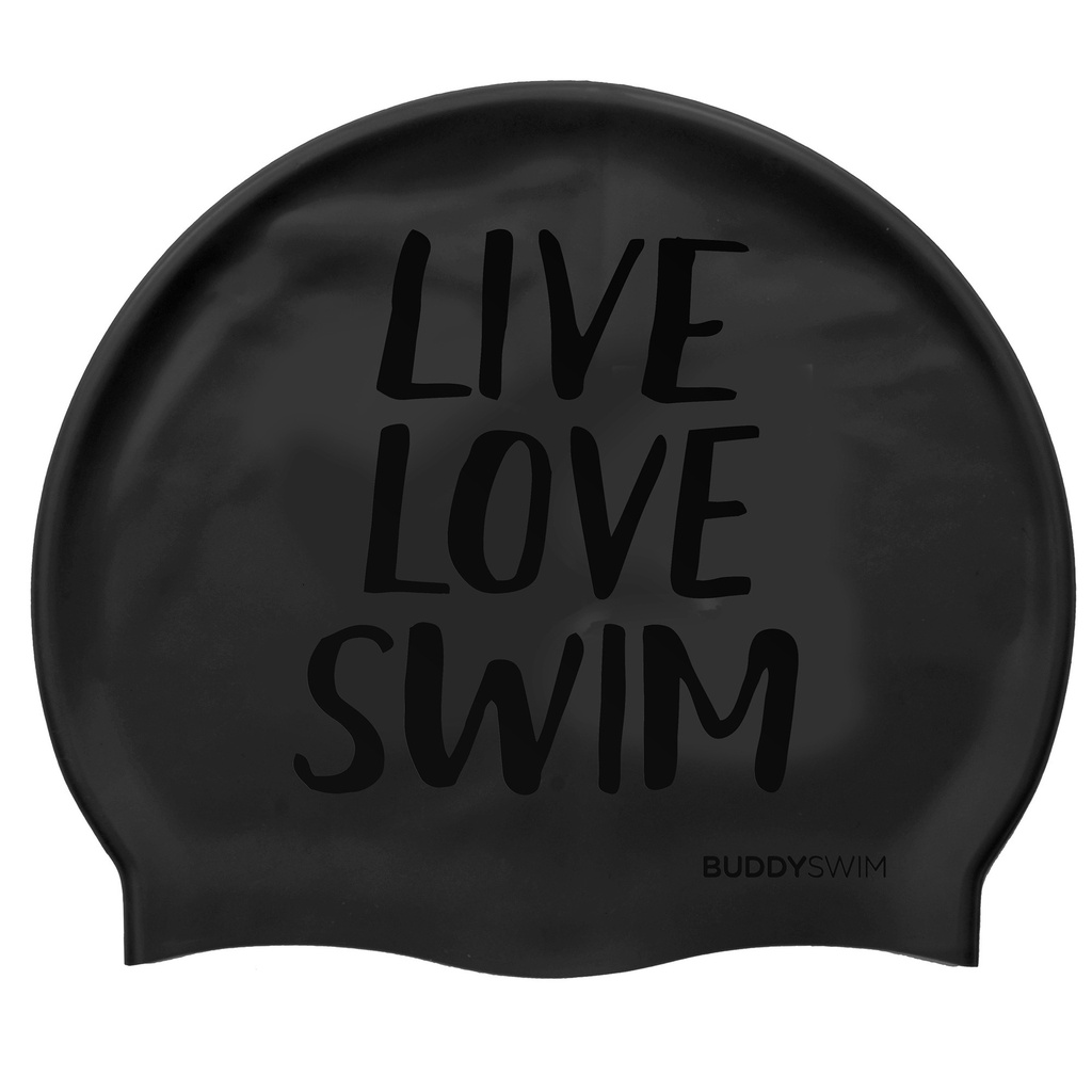 [BL-34] Gorro Silicona Buddyswim LLS Negro 