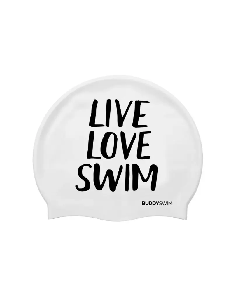 [BL-39] Gorro Silicona Buddyswim LLS Blanco 